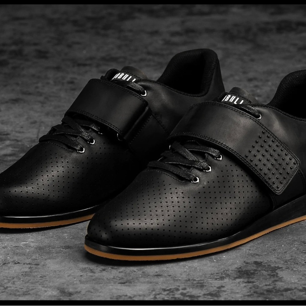 New NoBull Leather Lifters Weightlifting Shoes Black/ Gum Mens 11/ W 12.5 $299